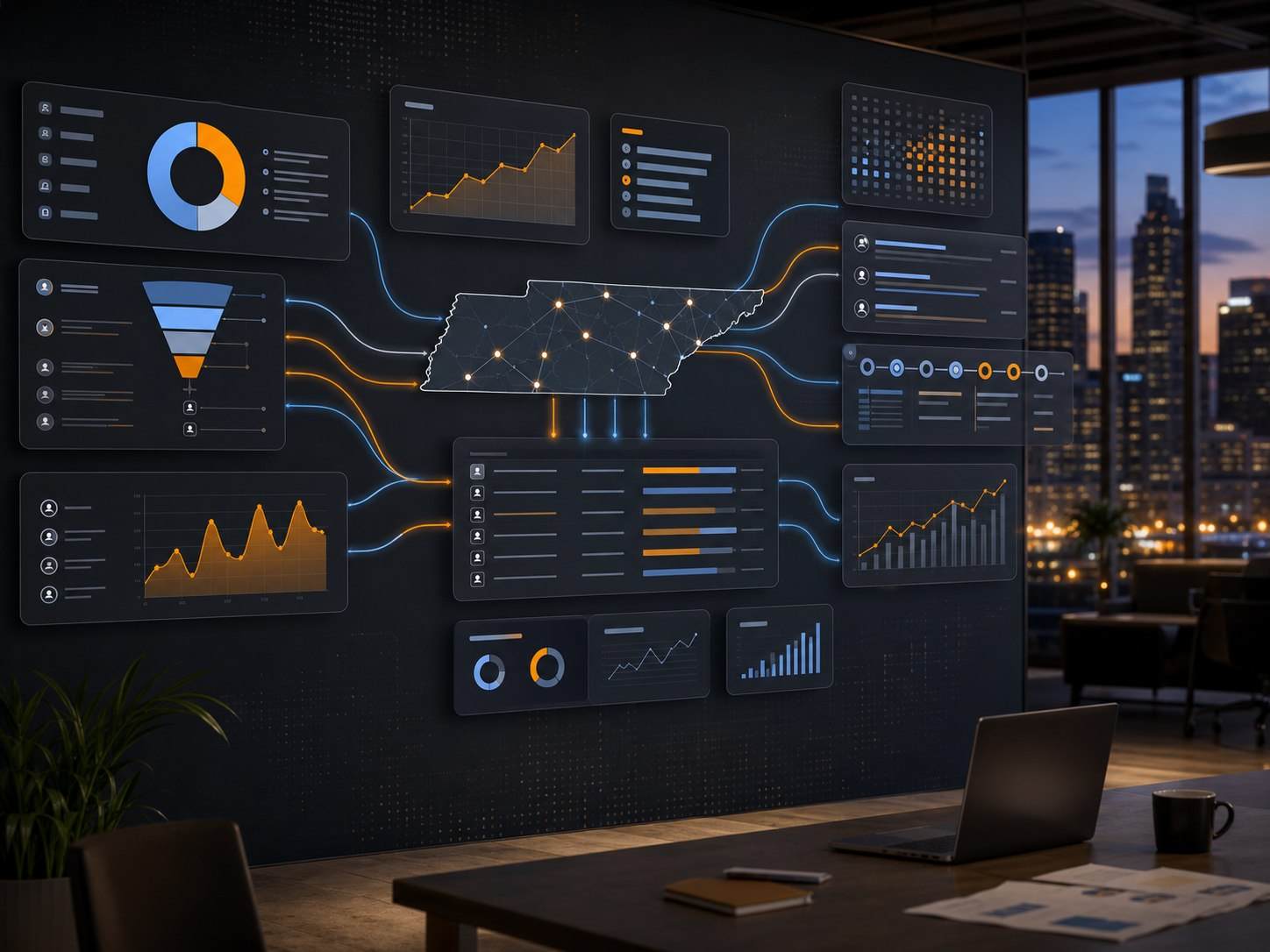 Go-to-market, CRM, and sales dashboard for a Tennessee company